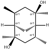 Bicyclo[3.3.1]nonane-2,6-diol, 2,4,6,8-tetramethyl-, (1R,2R,4S,5R,6R,8R)-rel- (9CI) Struktur