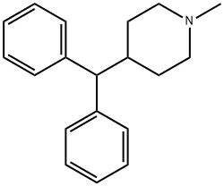 Piperidine, 4-(diphenylmethyl)-1-methyl- Struktur