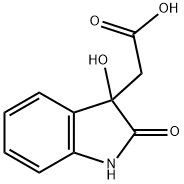 1H-Indole-3-acetic acid, 2,3-dihydro-3-hydroxy-2-oxo- Struktur