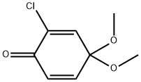 2,5-Cyclohexadien-1-one, 2-chloro-4,4-dimethoxy- Struktur