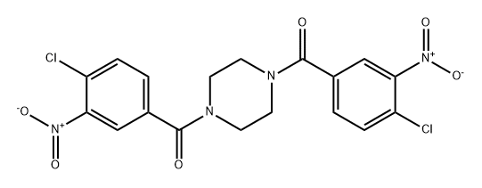 Piperazine, 1,4-bis(4-chloro-3-nitrobenzoyl)- (9CI) Struktur