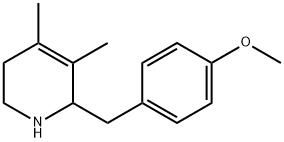 Pyridine, 1,2,5,6-tetrahydro-2-[(4-methoxyphenyl)methyl]-3,4-dimethyl- Struktur