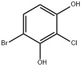 1,3-Benzenediol, 4-bromo-2-chloro- Struktur