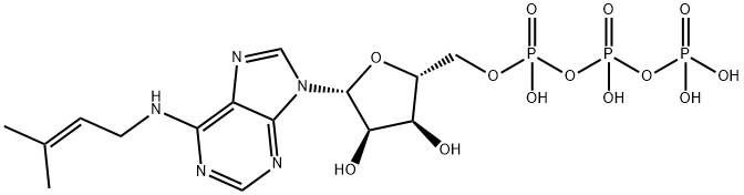 Adenosine 5'-(tetrahydrogen triphosphate), N-(3-methyl-2-buten-1-yl)- Struktur