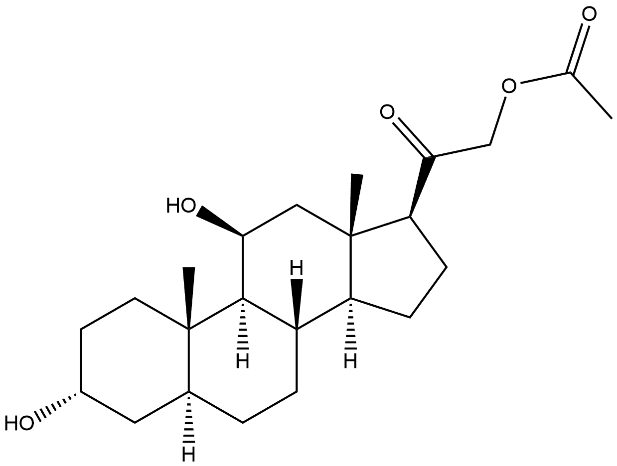 Pregnan-20-one, 21-(acetyloxy)-3,11-dihydroxy-, (3α,5α,11β)-