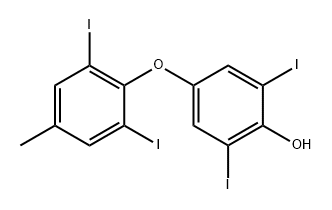 Phenol, 4-(2,6-diiodo-4-methylphenoxy)-2,6-diiodo- Struktur