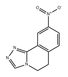 1,2,4-Triazolo[3,4-a]isoquinoline, 5,6-dihydro-9-nitro- Struktur