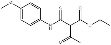 Butanoic acid, 2-[[(4-methoxyphenyl)amino]thioxomethyl]-3-oxo-, ethyl ester