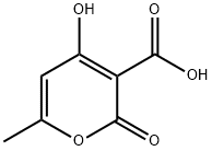 2H-Pyran-3-carboxylic acid, 4-hydroxy-6-methyl-2-oxo- Struktur