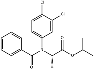 Alanine, N-benzoyl-N-(3,4-dichlorophenyl)-, 1-methylethyl ester Struktur