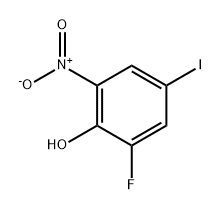 Phenol, 2-fluoro-4-iodo-6-nitro- Struktur