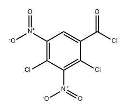 Benzoyl chloride, 2,4-dichloro-3,5-dinitro- Struktur