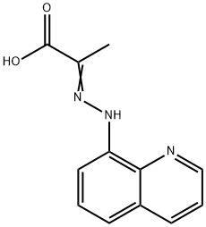 Propanoic acid, 2-[2-(8-quinolinyl)hydrazinylidene]- Struktur