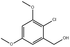 Benzenemethanol, 2-chloro-3,5-dimethoxy- Struktur