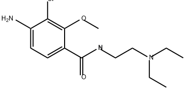 Benzamide, 4-amino-3-chloro-N-[2-(diethylamino)ethyl]-2-methoxy- Struktur