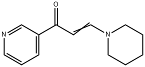 2-Propen-1-one, 3-(1-piperidinyl)-1-(3-pyridinyl)- Struktur