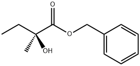 Butanoic acid, 2-hydroxy-2-methyl-, phenylmethyl ester, (2S)- Struktur