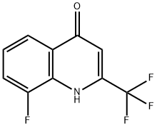 8-Fluoro-2-(trifluoromethyl)quinolin-4(1H)-one Struktur