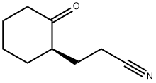 Cyclohexanepropanenitrile, 2-oxo-, (1R)- Struktur