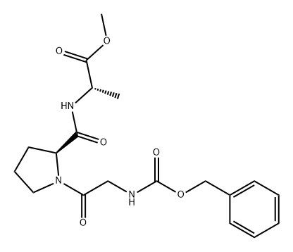 L-Alanine, N-[1-[N-[(phenylmethoxy)carbonyl]glycyl]-L-prolyl]-, methyl ester (9CI) Struktur