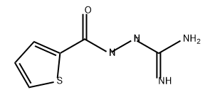 2-Thiophenecarboxylic acid, 2-(aminoiminomethyl)hydrazide Struktur