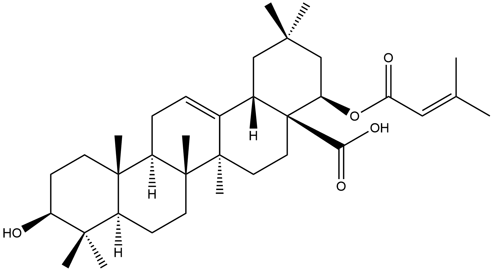 Olean-12-en-28-oic acid, 3-hydroxy-22-[(3-methyl-1-oxo-2-buten-1-yl)oxy]-, (3β,22β)-