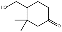 Cyclohexanone, 4-(hydroxymethyl)-3,3-dimethyl- Struktur