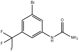 3-Bromo-5-(trifluoromethyl)phenylurea Struktur