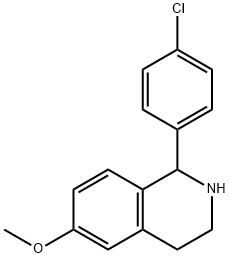 1-(4-Chlorophenyl)-6-methoxy-1,2,3,4-tetrahydroisoquinoline Struktur