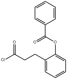 Benzenepropanoyl chloride, 2-(benzoyloxy)- Struktur