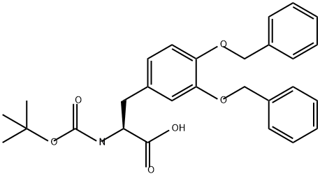 L-Tyrosine, N-[(1,1-dimethylethoxy)carbonyl]-3-(phenylmethoxy)-O-(phenylmethyl)- Struktur