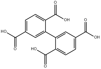 [1,1'-Biphenyl]-2,2',5,5'-tetracarboxylic acid Struktur