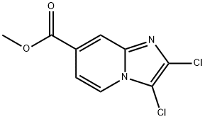 Methyl 2,3-dichloroimidazo[1,2-a]pyridine-7-carboxylate Struktur