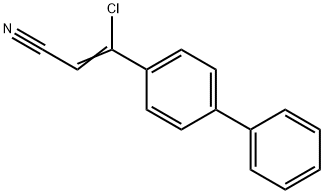 2-Propenenitrile, 3-[1,1'-biphenyl]-4-yl-3-chloro- Struktur