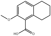 1-Naphthalenecarboxylic acid, 5,6,7,8-tetrahydro-2-methoxy- Struktur