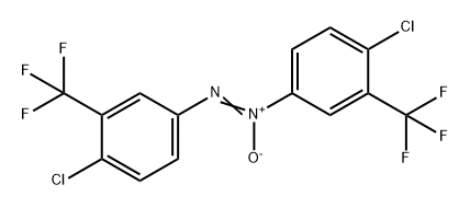 Diazene, bis[4-chloro-3-(trifluoromethyl)phenyl]-, 1-oxide (9CI) Struktur