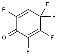 2,5-Cyclohexadien-1-one, 2,3,4,4,6-pentafluoro- Struktur