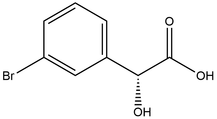 (R)-2-(3-溴苯基)-2-羥基乙酸, 61008-97-7, 結(jié)構(gòu)式