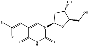 Uridine, 2'-deoxy-5-(2,2-dibromoethenyl)- (9CI) Struktur