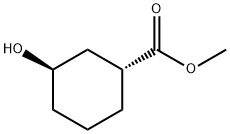 rel-methyl (1S,3S)-3-hydroxycyclohexane-1-carboxylate Struktur