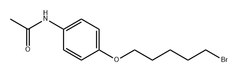 Acetamide, N-[4-[(5-bromopentyl)oxy]phenyl]- Struktur