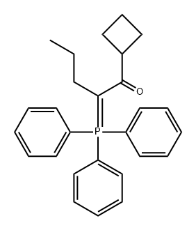 1-Pentanone, 1-cyclobutyl-2-(triphenylphosphoranylidene)- Struktur