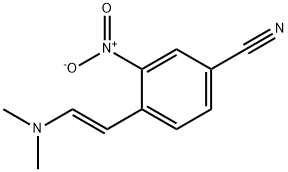 Benzonitrile, 4-[(1E)-2-(dimethylamino)ethenyl]-3-nitro- Struktur