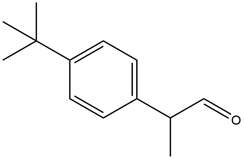 Benzeneacetaldehyde, 4-(1,1-dimethylethyl)-α-methyl- Struktur