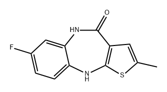 4H-Thieno[2,3-b][1,5]benzodiazepin-4-one, 7-fluoro-5,10-dihydro-2-methyl-