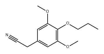 Benzeneacetonitrile, 3,5-dimethoxy-4-propoxy- Struktur