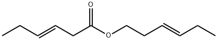 3-Hexenoic acid, 3-hexenyl ester, (E,E)- (9CI) Struktur