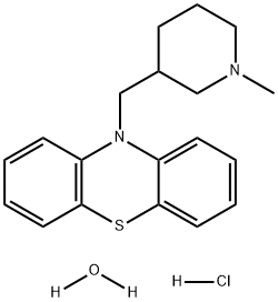 Mepazine hydrochloride monohydrate Struktur