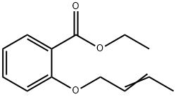 Benzoic acid, 2-(2-buten-1-yloxy)-, ethyl ester Struktur