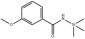 Benzamide, 3-methoxy-N-(trimethylsilyl)- Struktur